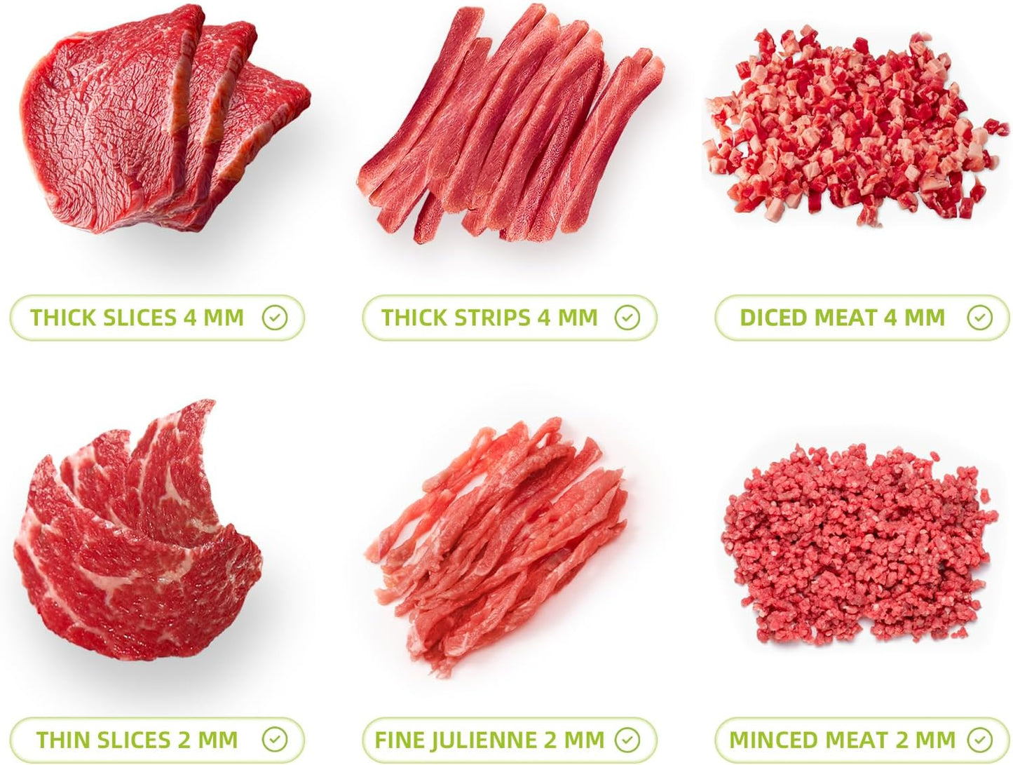 Fresh Meat Slicer & Cleaver Knife Set for Slicing and Shredding