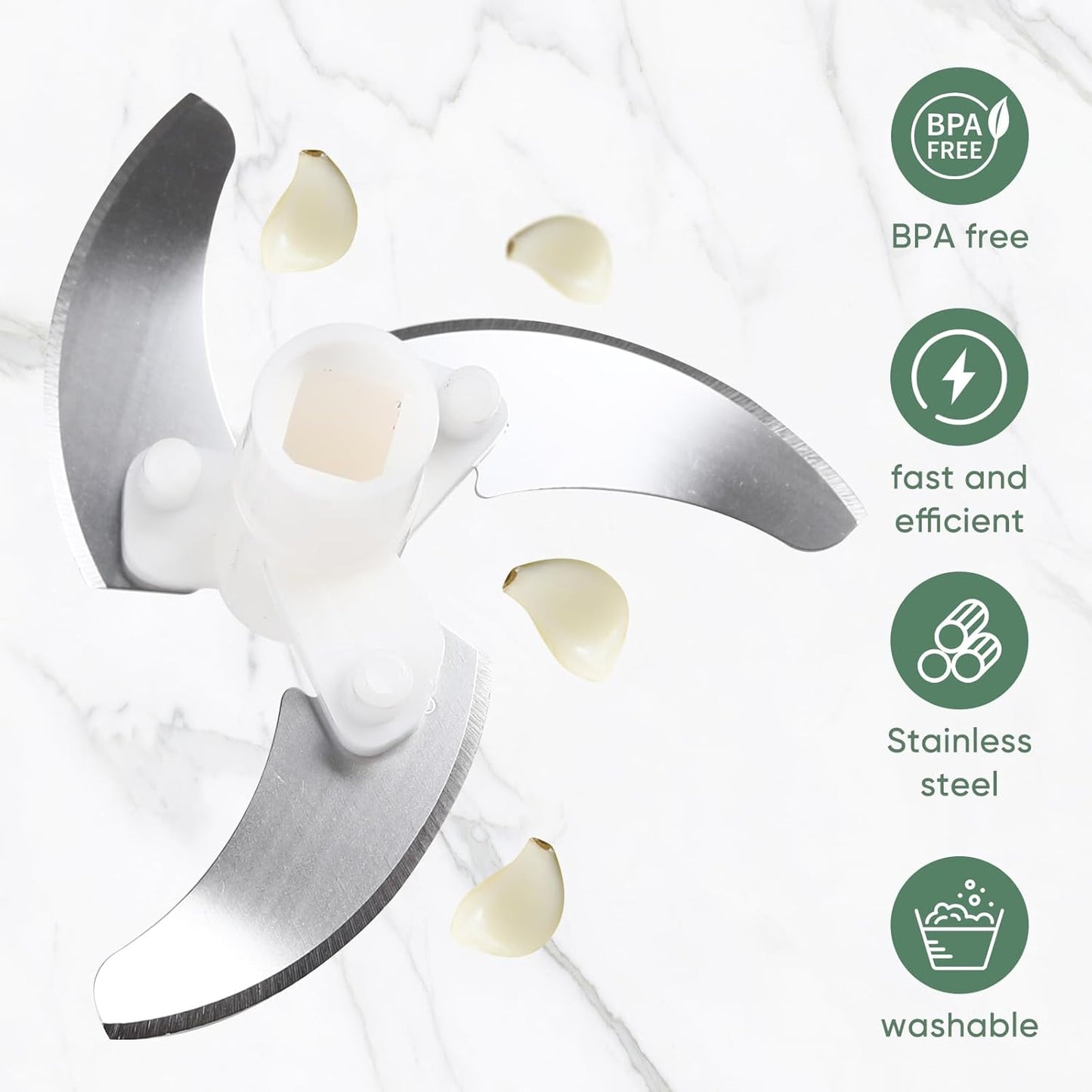 Manual Food Chopper with Pull String