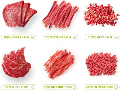 Fresh Meat Slicer & Cleaver Knife Set for Slicing and Shredding