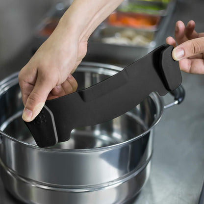 مصفاة سيليكون قابلة للتثبيت على الأواني والمقالي