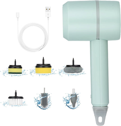 Electric Dish Scrubber – USB Rechargeable Cleaning Brush