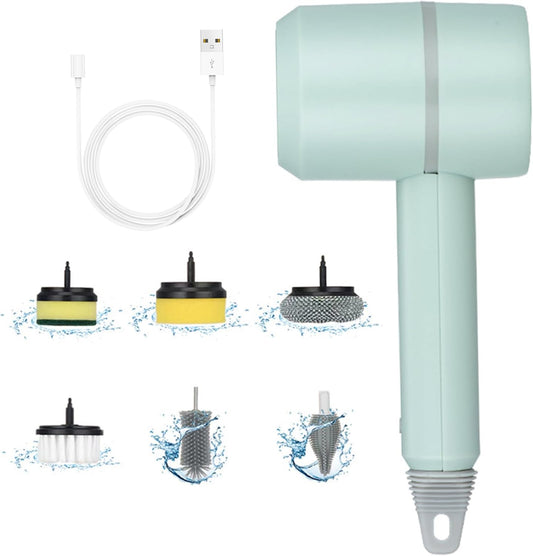 Electric Dish Scrubber – USB Rechargeable Cleaning Brush
