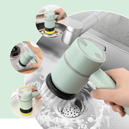 Electric Dish Scrubber – USB Rechargeable Cleaning Brush