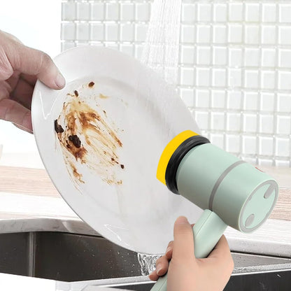 Electric Dish Scrubber – USB Rechargeable Cleaning Brush