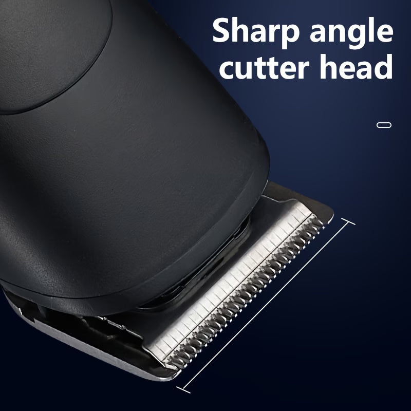 Multi-functional 3-in-1 Men's Beauty Set, electric aluminum foil shaver, detachable and replaceable head design, equipped with ear and nose hair trimmer, hair clipper, beard trimmer, pop-up temple trimmer, cordless USB charging, gift for men